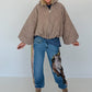 Jacke mit Puffärmelchen - taupe