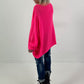 Oversized sweater model "Snuggle Arctic" - neon pink