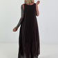 Sommerkleid mit Raff-Detail - schoko
