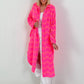 Long Muslin Blouse - neon pink