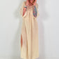 Ibiza Kleid mit Häkeleinsätzen - beige