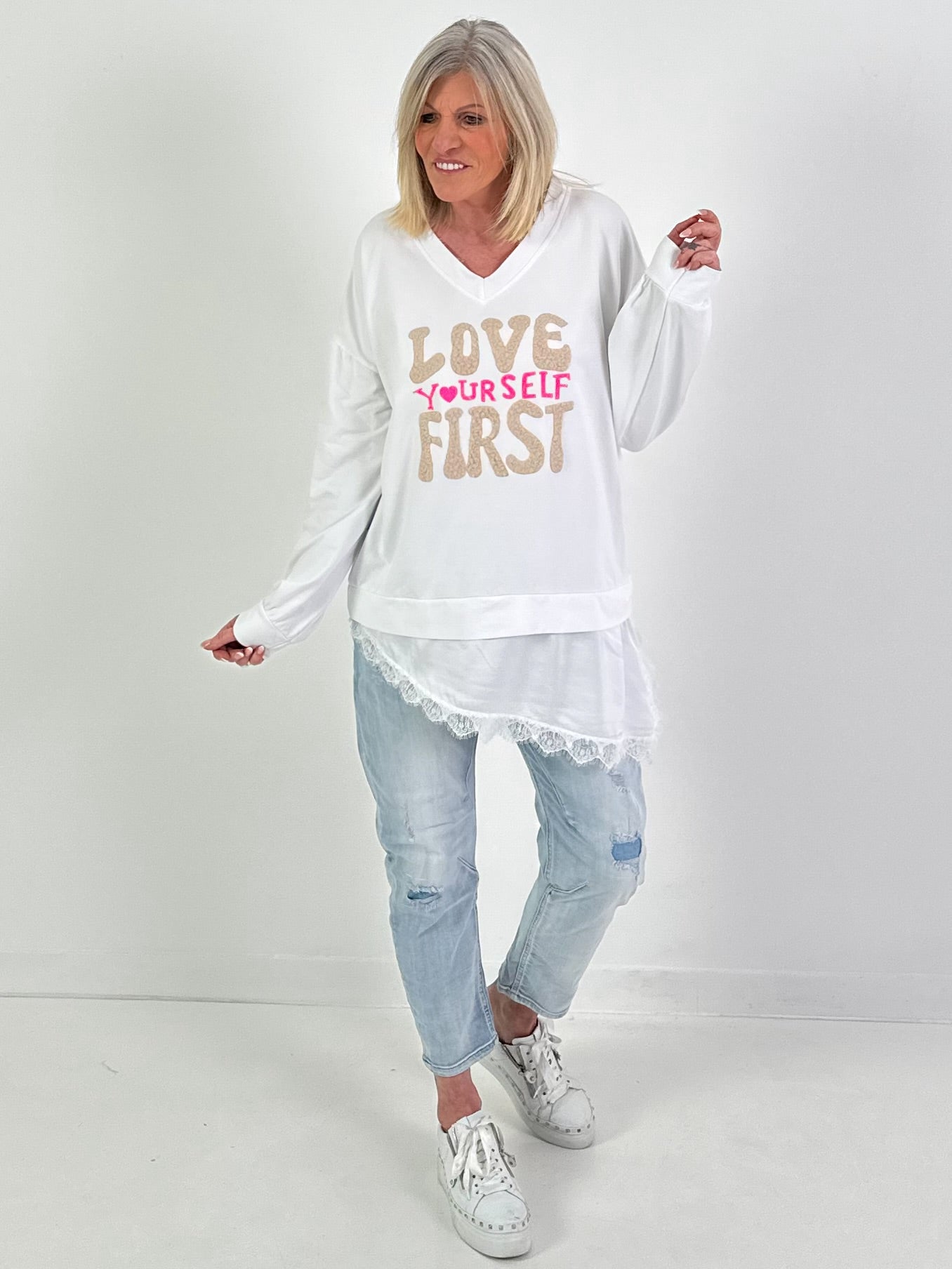 Sweater yourself - weiss