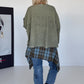 Boxy sweater Smile - olive