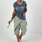 T-Shirt Life Is Short - blau