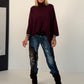 Rollkragenpullover - burgundi