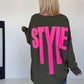 Oversized Shirt Style - oliv
