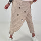 Stylische Hose im Knit-Look - beige