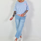 Sweat T-Shirt Matcha - light blue