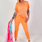 Hose im Knit-Look - neonorange( lieferbar ab 26.03.26)