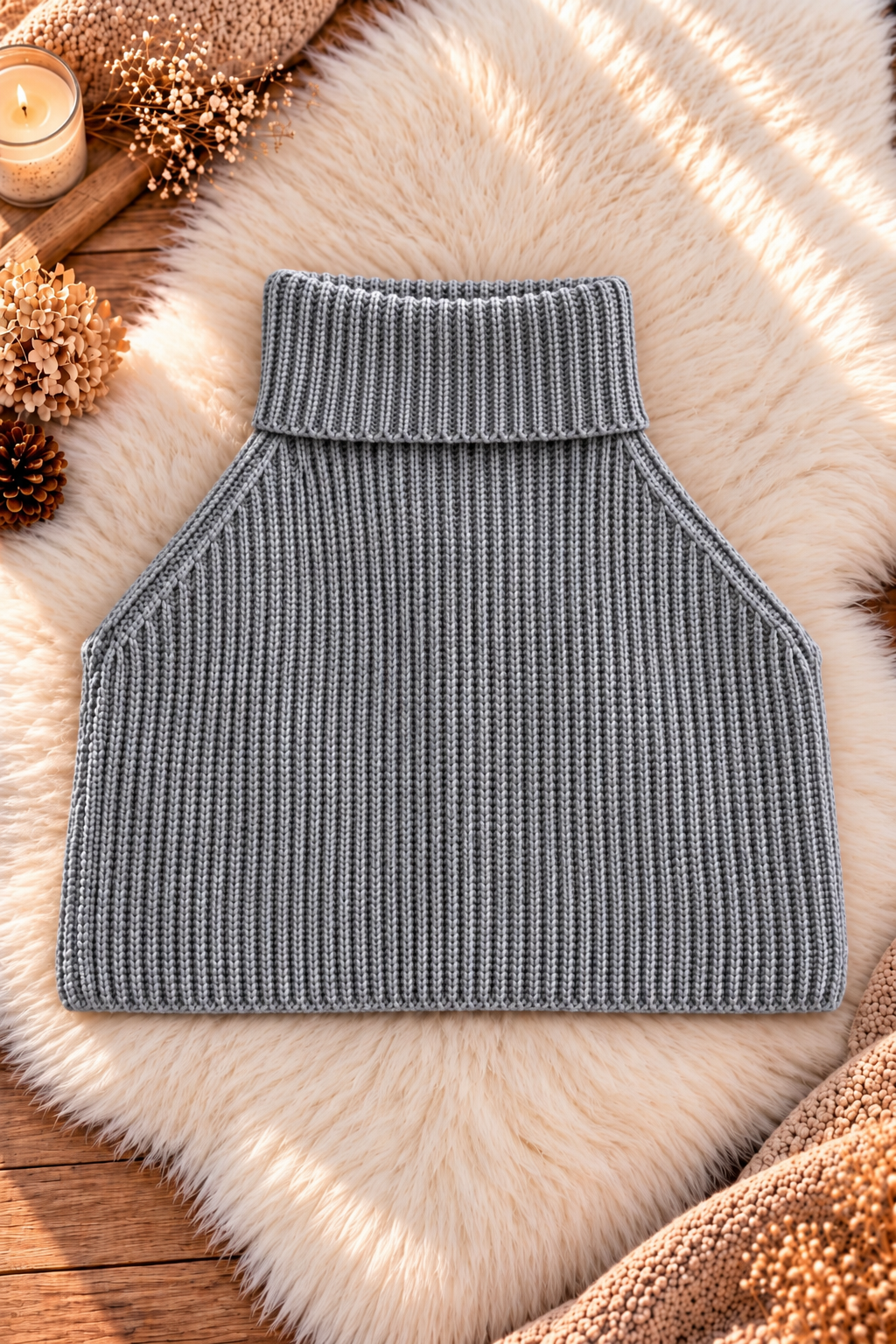 Cozy Turtleneck Layer - grau