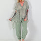 Linen trousers - khaki