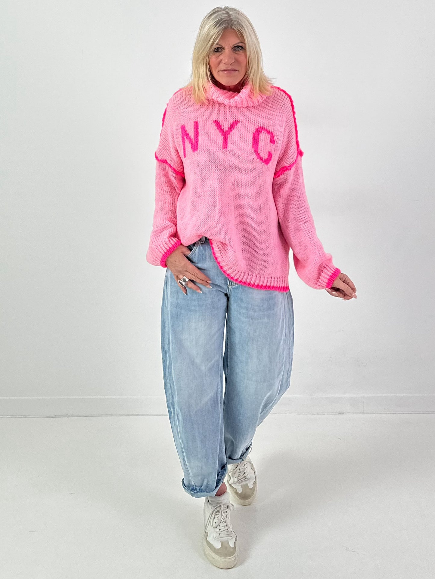 Trui model "Cozy City Chic" - roze