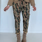 Cargo Hose mit Camouflage-Print - camel-oliv-mehrfarbig