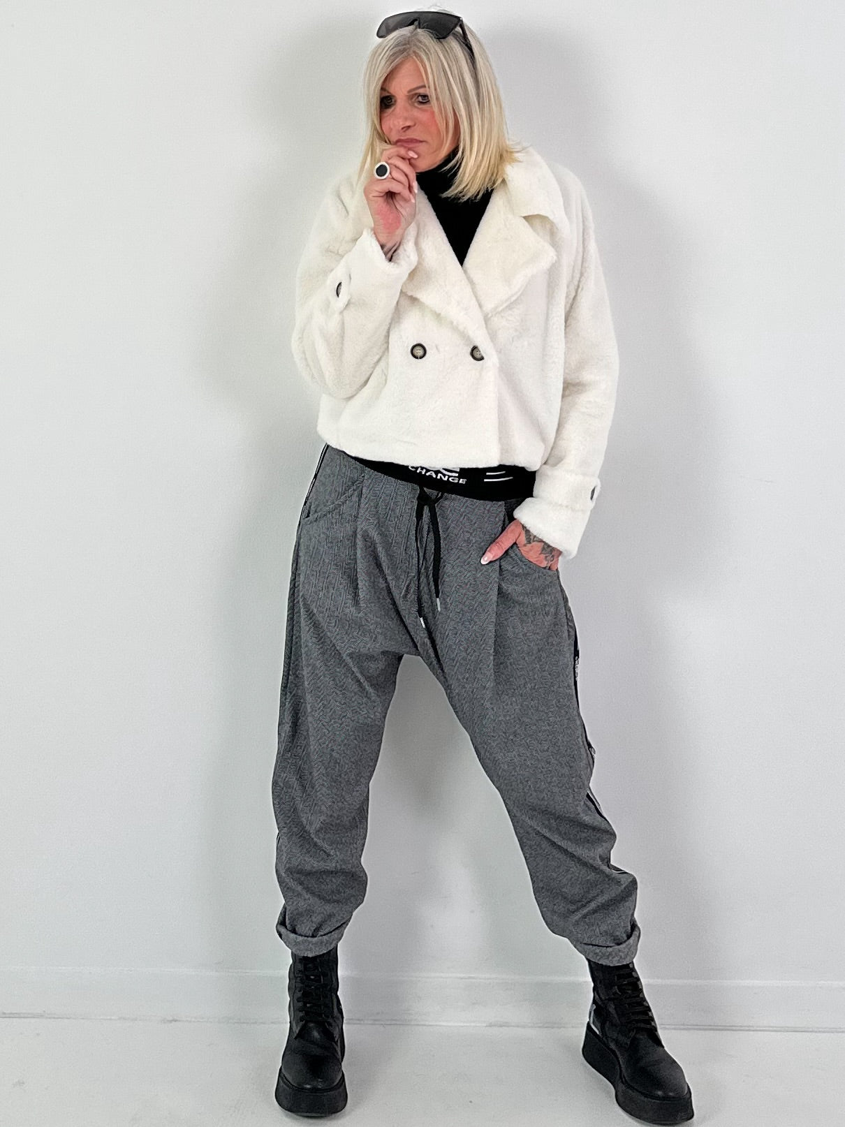 Bontjas model "Chic&amp;Charm" - wit