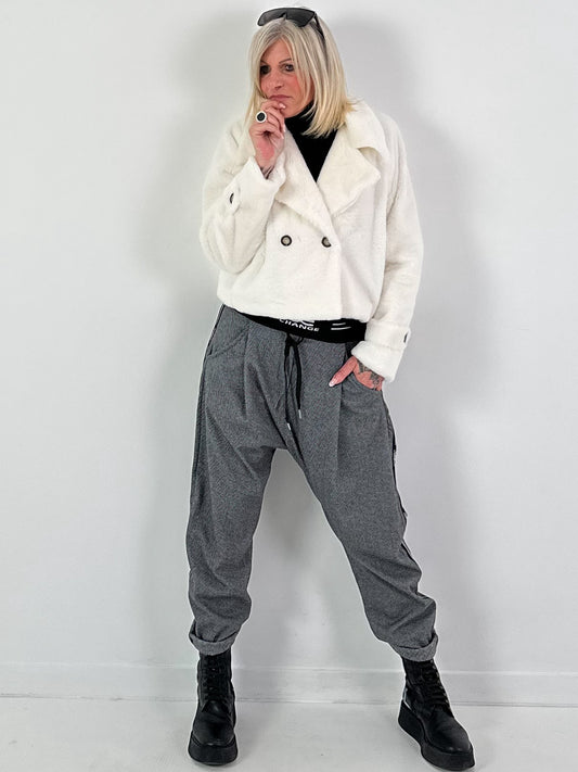 Bontjas model "Chic&amp;Charm" - wit