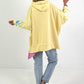 Oversized hoodie Love - geel
