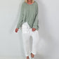Oversized Shirt stone washed - khaki ( lieferbar ab ca. 16.07.26)