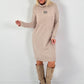 Knitted dress model "Shine Story" - beige