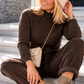 Pullover mit Stehkragen - chocolate