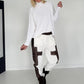 Basic Turtleneck-Pullover - weiss