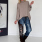 Rollkragenpullover - taupe