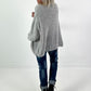 Oversized sweater model "Snuggle Arctic" - light gray