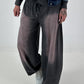 Lässige Sweat Ballonhose im Used-Look - anthrazit