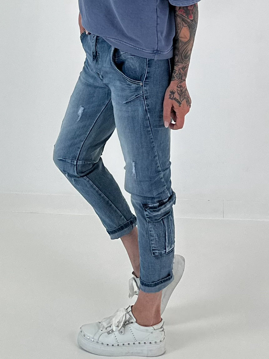 Cargo Jeans - denim