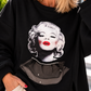 Oversized Sweater Iconic Woman - schwarz