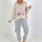 Trousers with cargo pockets - grey