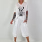 Fine Knit T-Shirt Mouse - white