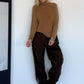 Basic Rollkragenpullover - camel