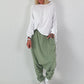 Shirt with gathering details - white