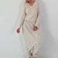 Haremhose mit Knopfdetails - weiss