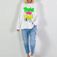 Sweatshirt model "Power" - white