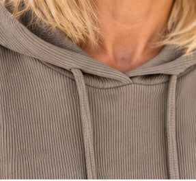Ripp-Hoodie - taupe