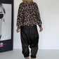 Ballonsweater im All Over Leo-Look - beige-leo-mehrfarbig