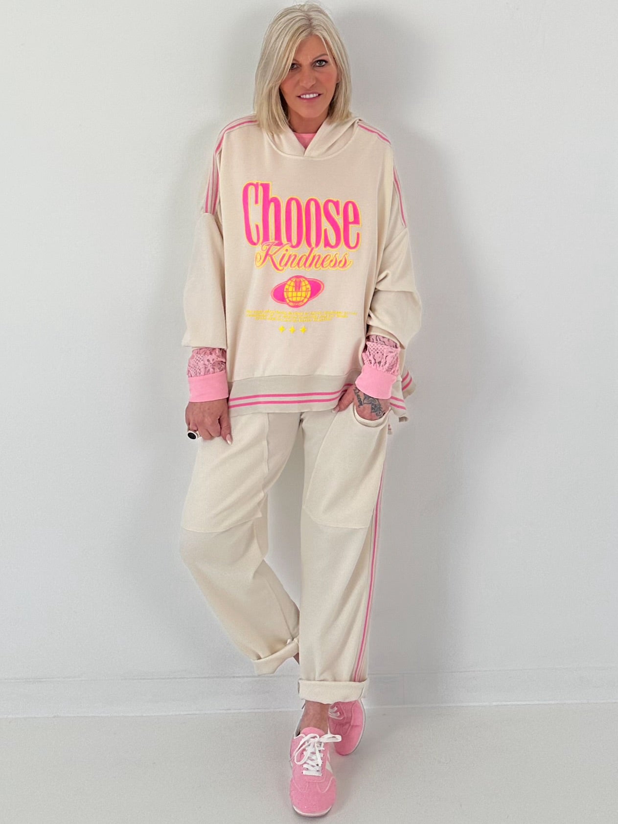 Oversized Hoodie Choose - beige