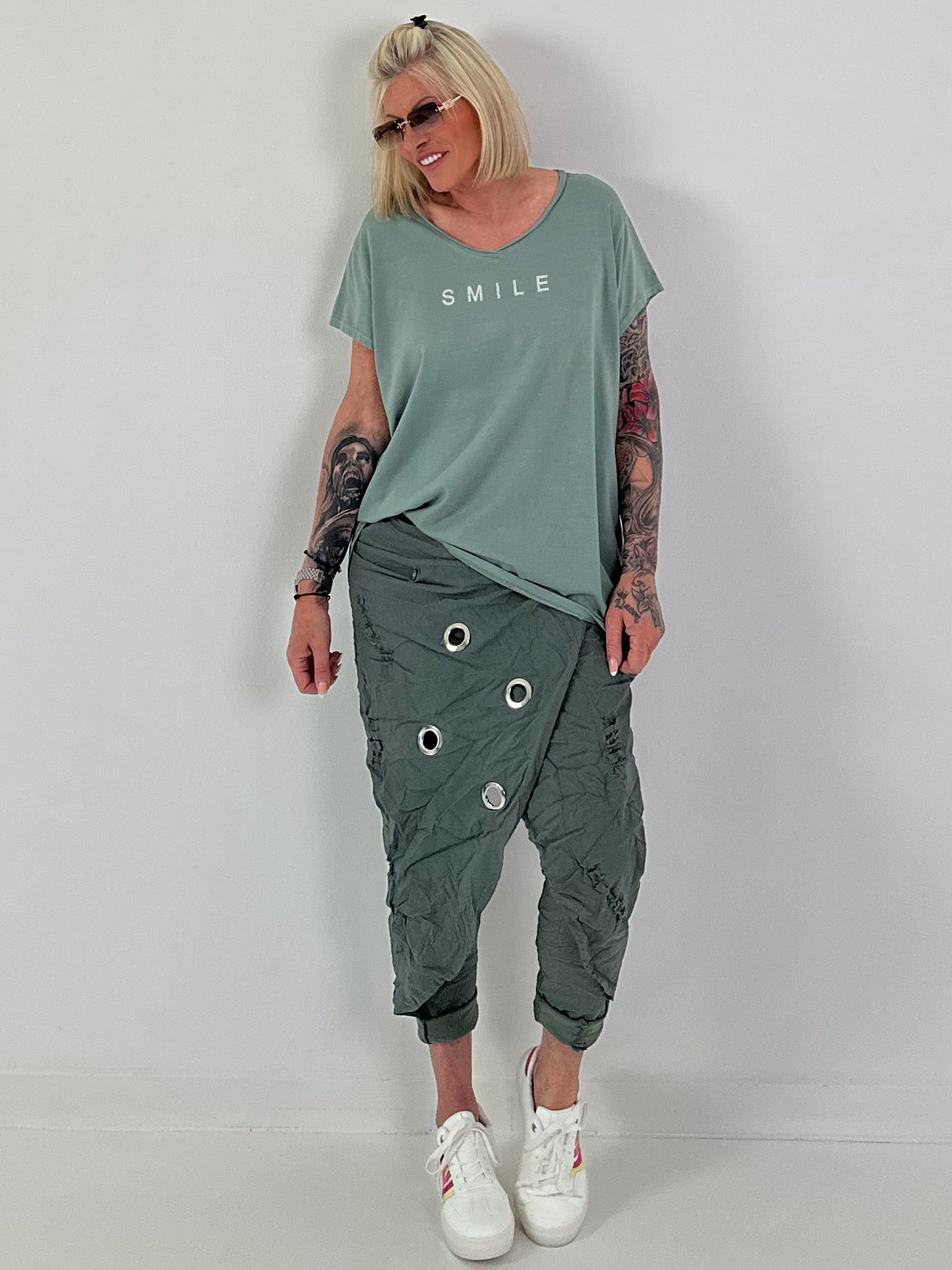 T-shirt Smile - khaki
