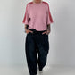 Pullover mit halbem Arm - rosa