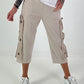 Broek met veteroogjes - beige