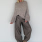 Vegane Lederhose 2 Looks - taupe