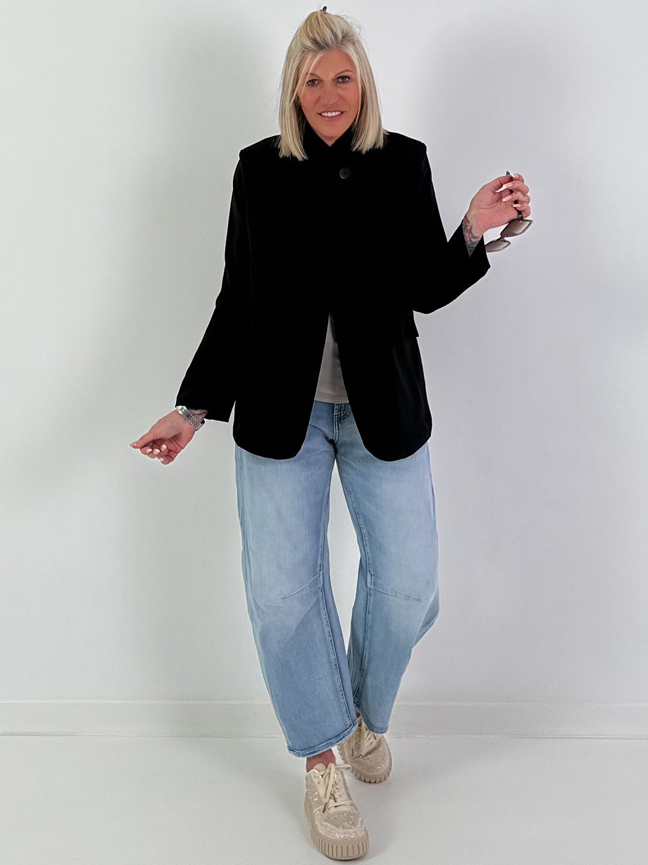 Blazer one Button - schwarz