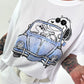 T-Shirt Car - white-light blue