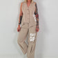 Weste BACK OFF - beige