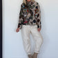 Biker Jacke Rockstar - oliv-beige-mehrfarbig