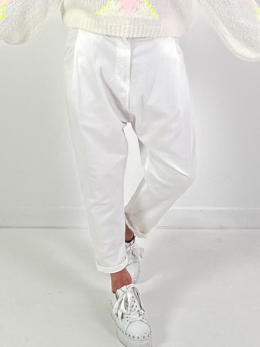 Jeans Baggy Modell "Flow Motion" - weiss