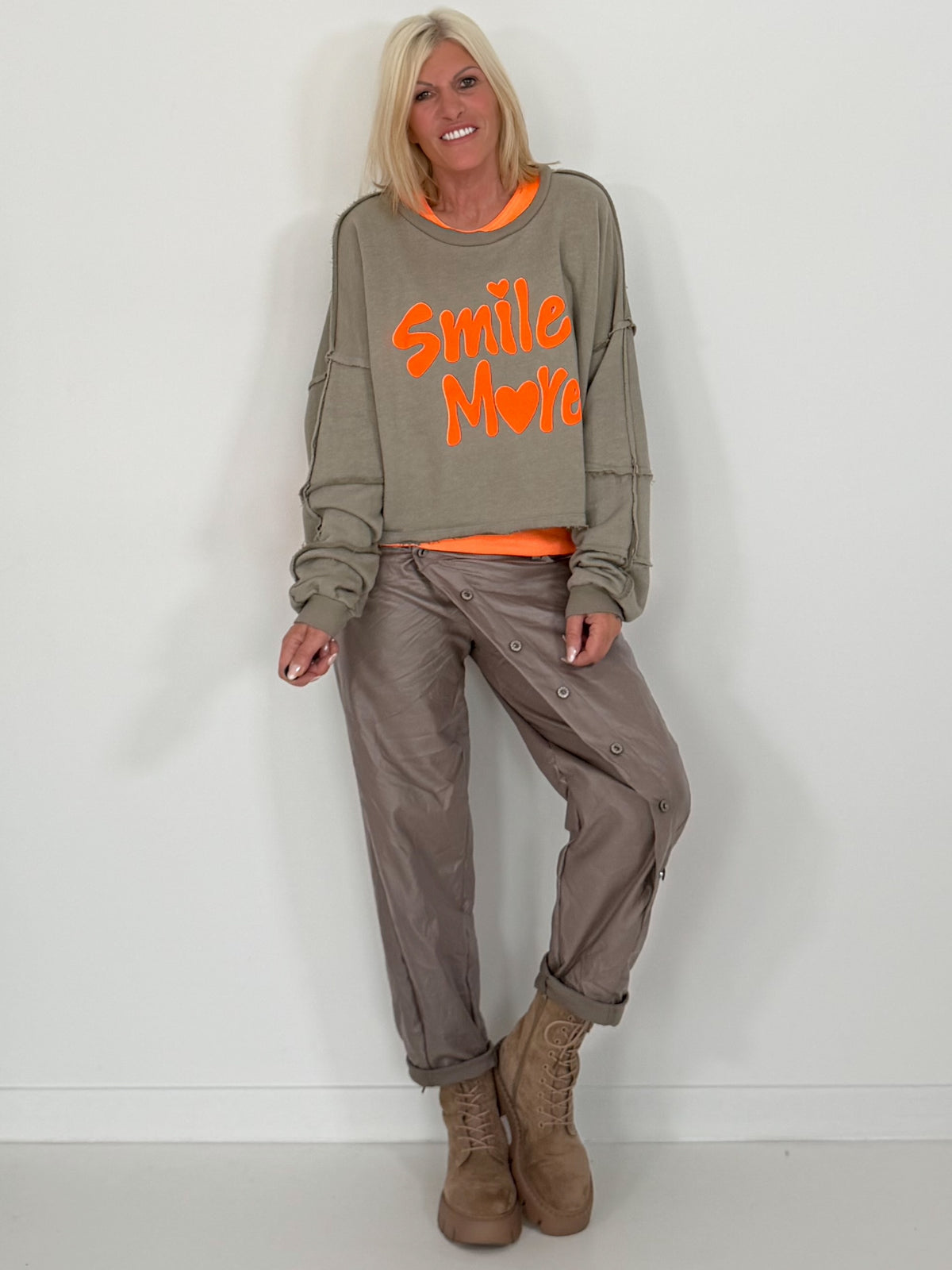 Sweater Smile More - taupe