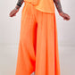 Sweat Palazzo Pants - neon orange