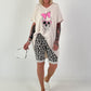 Oversized Shirt Skull - beige